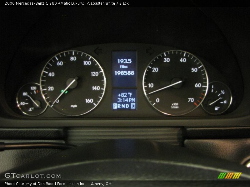 Alabaster White / Black 2006 Mercedes-Benz C 280 4Matic Luxury