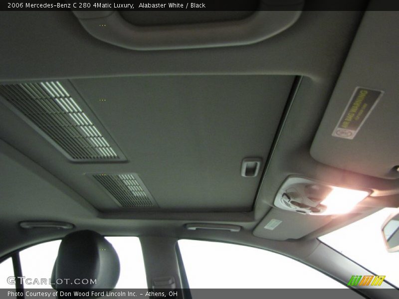 Alabaster White / Black 2006 Mercedes-Benz C 280 4Matic Luxury