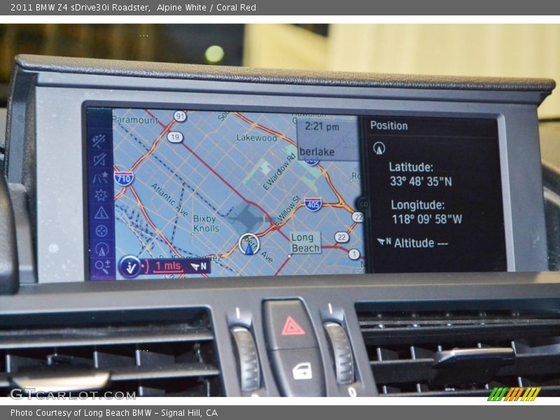 Alpine White / Coral Red 2011 BMW Z4 sDrive30i Roadster