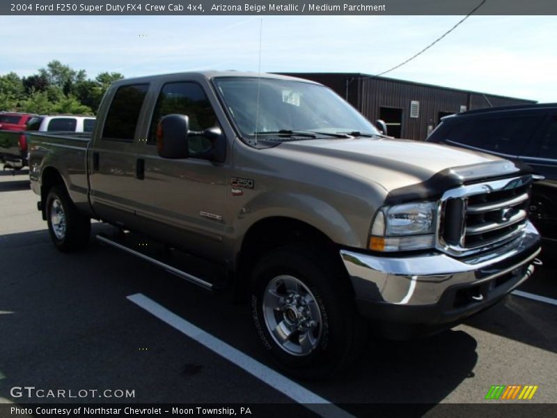 Arizona Beige Metallic / Medium Parchment 2004 Ford F250 Super Duty FX4 Crew Cab 4x4