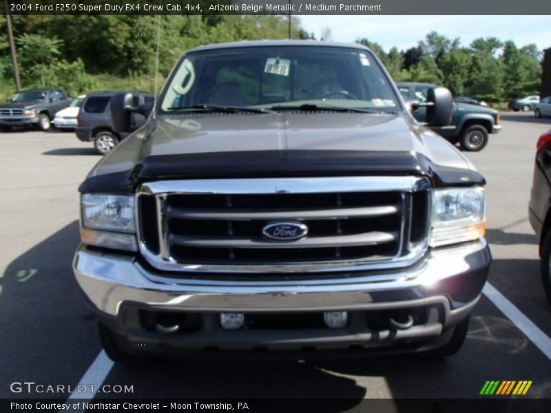 Arizona Beige Metallic / Medium Parchment 2004 Ford F250 Super Duty FX4 Crew Cab 4x4