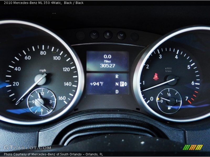 Black / Black 2010 Mercedes-Benz ML 350 4Matic