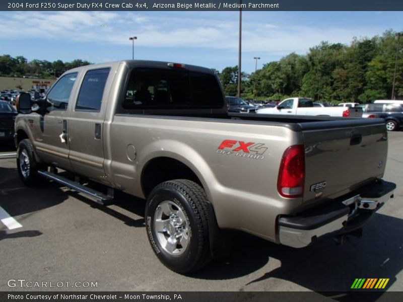 Arizona Beige Metallic / Medium Parchment 2004 Ford F250 Super Duty FX4 Crew Cab 4x4