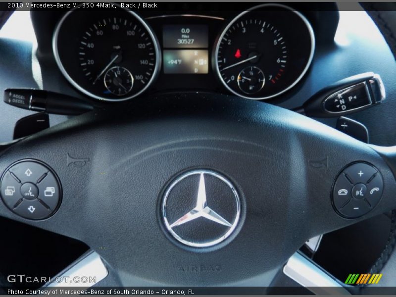 Black / Black 2010 Mercedes-Benz ML 350 4Matic