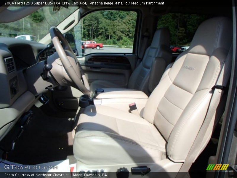 Arizona Beige Metallic / Medium Parchment 2004 Ford F250 Super Duty FX4 Crew Cab 4x4