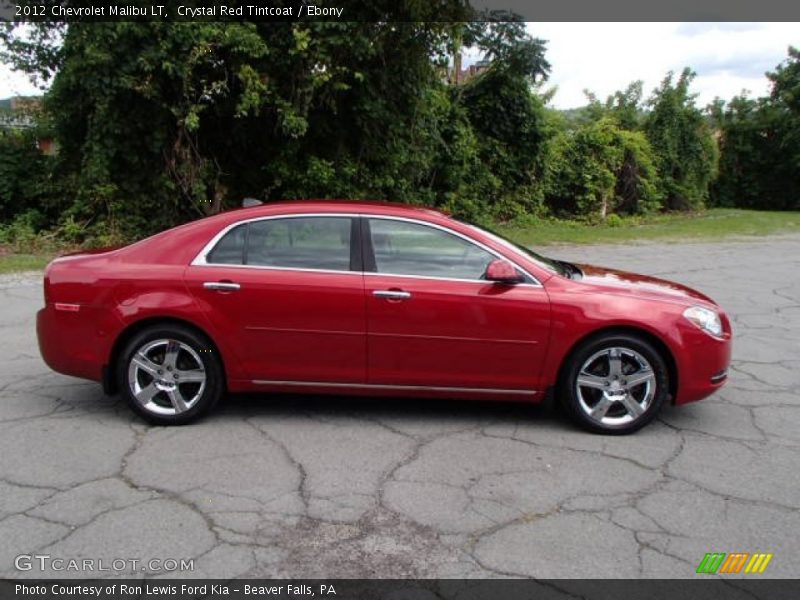 Crystal Red Tintcoat / Ebony 2012 Chevrolet Malibu LT