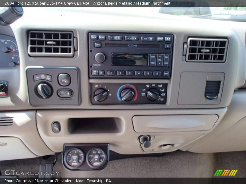 Arizona Beige Metallic / Medium Parchment 2004 Ford F250 Super Duty FX4 Crew Cab 4x4
