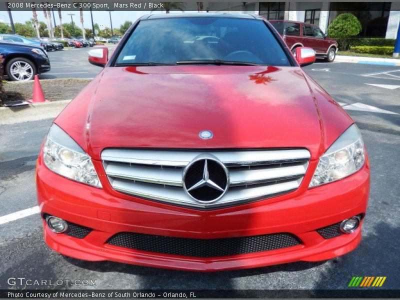 Mars Red / Black 2008 Mercedes-Benz C 300 Sport