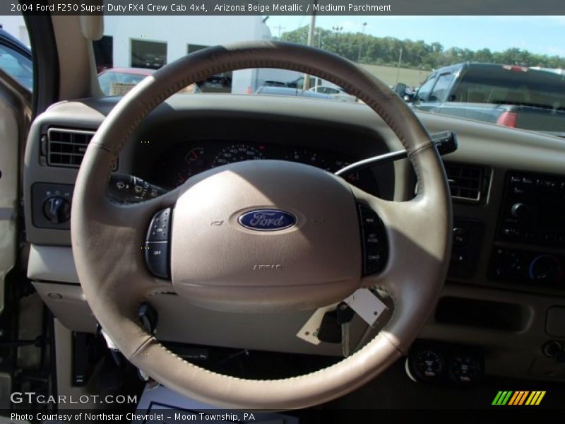 Arizona Beige Metallic / Medium Parchment 2004 Ford F250 Super Duty FX4 Crew Cab 4x4