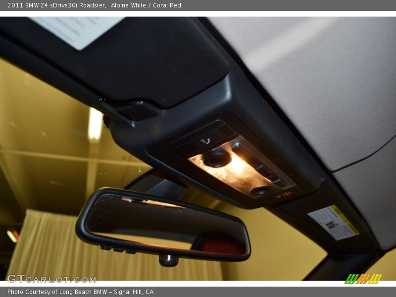 Alpine White / Coral Red 2011 BMW Z4 sDrive30i Roadster