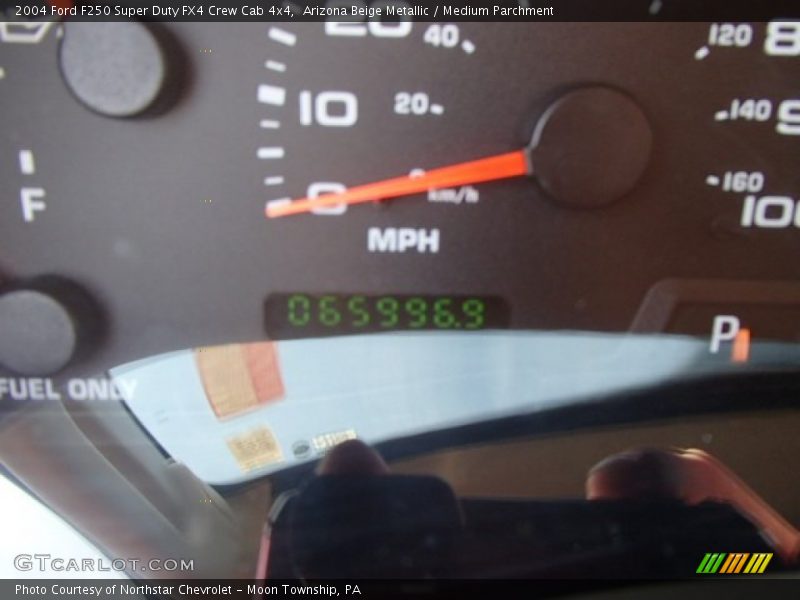 Arizona Beige Metallic / Medium Parchment 2004 Ford F250 Super Duty FX4 Crew Cab 4x4