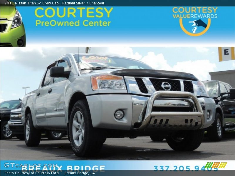 Radiant Silver / Charcoal 2011 Nissan Titan SV Crew Cab