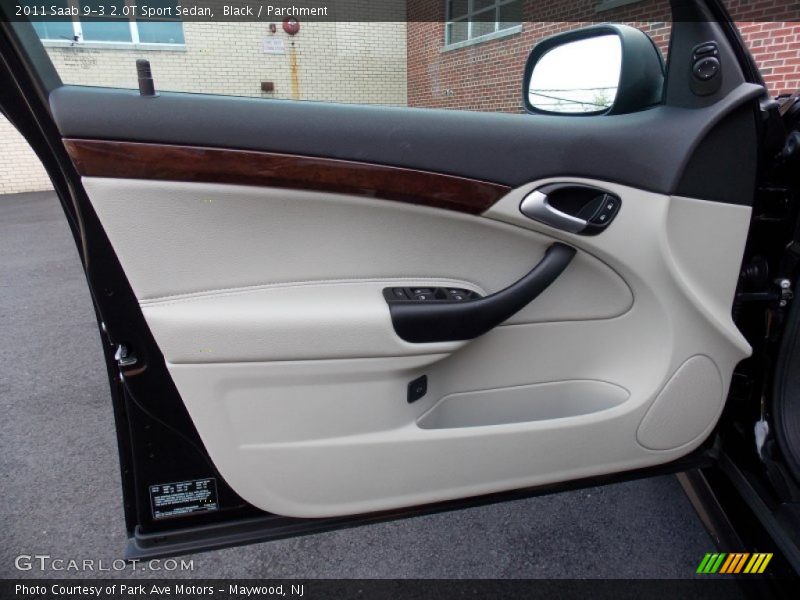 Black / Parchment 2011 Saab 9-3 2.0T Sport Sedan