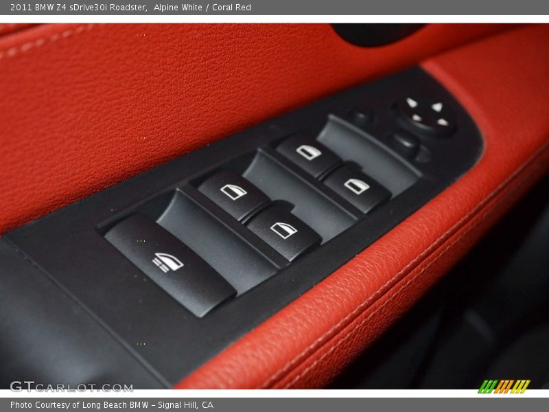 Alpine White / Coral Red 2011 BMW Z4 sDrive30i Roadster