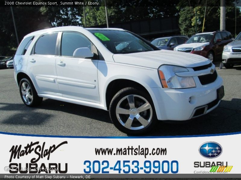 Summit White / Ebony 2008 Chevrolet Equinox Sport