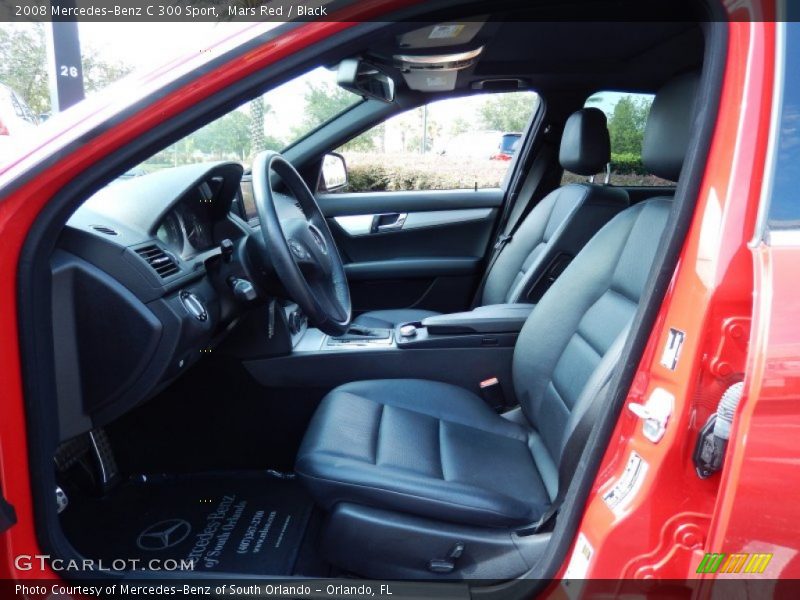 Mars Red / Black 2008 Mercedes-Benz C 300 Sport