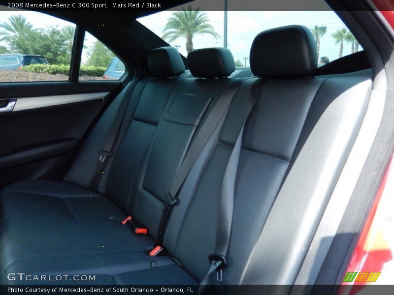 Mars Red / Black 2008 Mercedes-Benz C 300 Sport