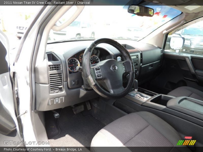 Radiant Silver / Charcoal 2011 Nissan Titan SV Crew Cab