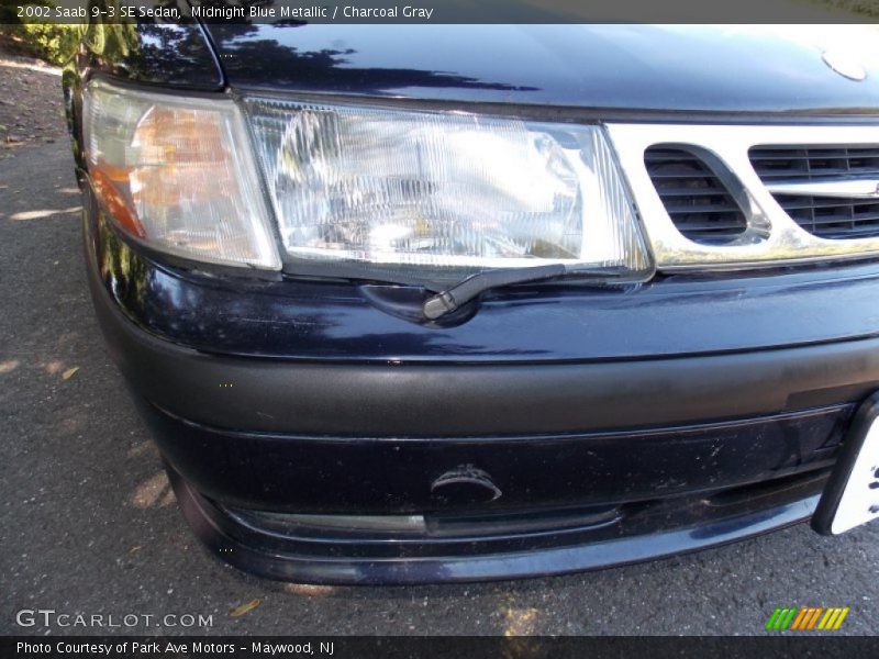 Midnight Blue Metallic / Charcoal Gray 2002 Saab 9-3 SE Sedan