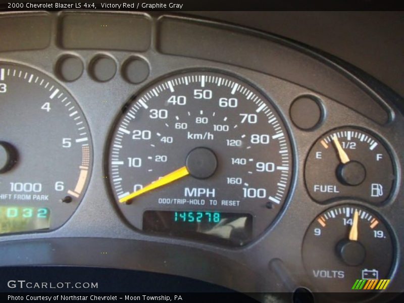 Victory Red / Graphite Gray 2000 Chevrolet Blazer LS 4x4