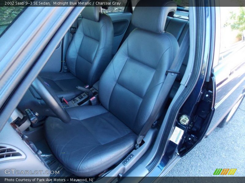 Midnight Blue Metallic / Charcoal Gray 2002 Saab 9-3 SE Sedan