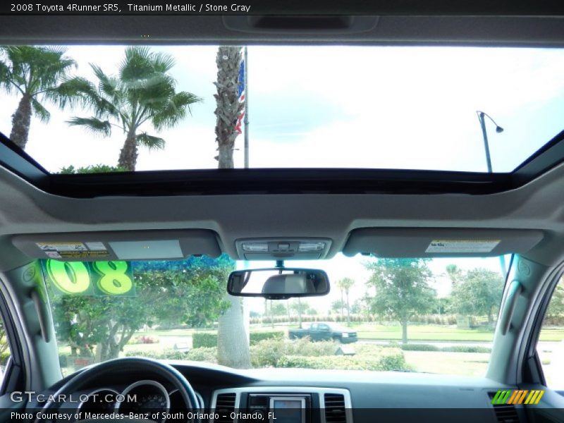 Sunroof of 2008 4Runner SR5