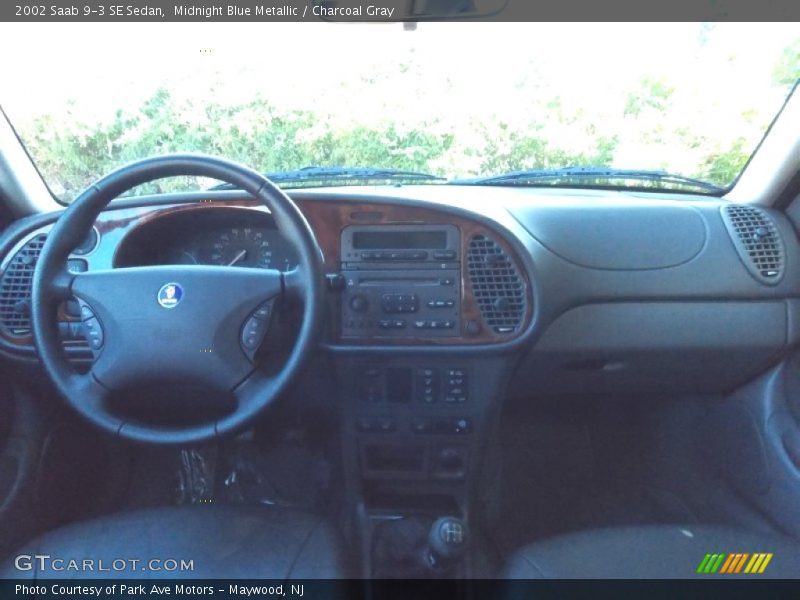 Midnight Blue Metallic / Charcoal Gray 2002 Saab 9-3 SE Sedan