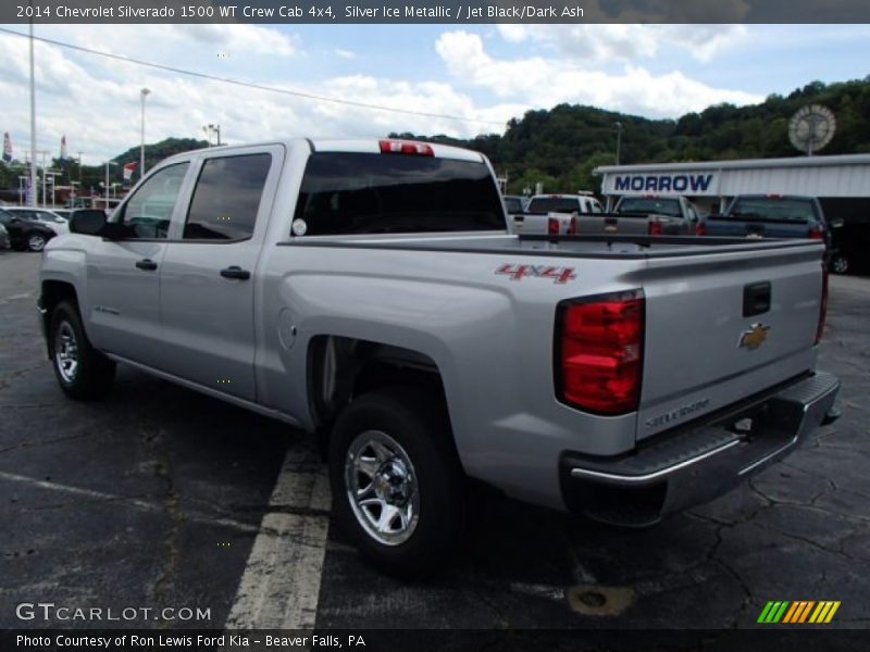 Silver Ice Metallic / Jet Black/Dark Ash 2014 Chevrolet Silverado 1500 WT Crew Cab 4x4