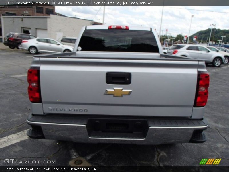 Silver Ice Metallic / Jet Black/Dark Ash 2014 Chevrolet Silverado 1500 WT Crew Cab 4x4