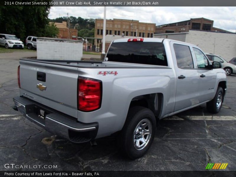 Silver Ice Metallic / Jet Black/Dark Ash 2014 Chevrolet Silverado 1500 WT Crew Cab 4x4