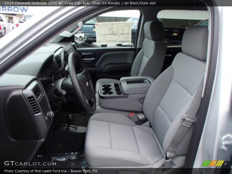 Silver Ice Metallic / Jet Black/Dark Ash 2014 Chevrolet Silverado 1500 WT Crew Cab 4x4