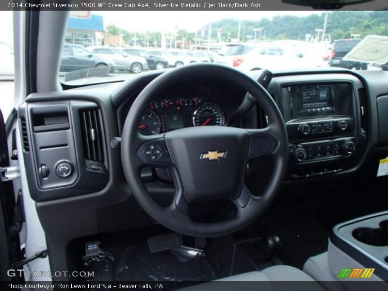 Silver Ice Metallic / Jet Black/Dark Ash 2014 Chevrolet Silverado 1500 WT Crew Cab 4x4