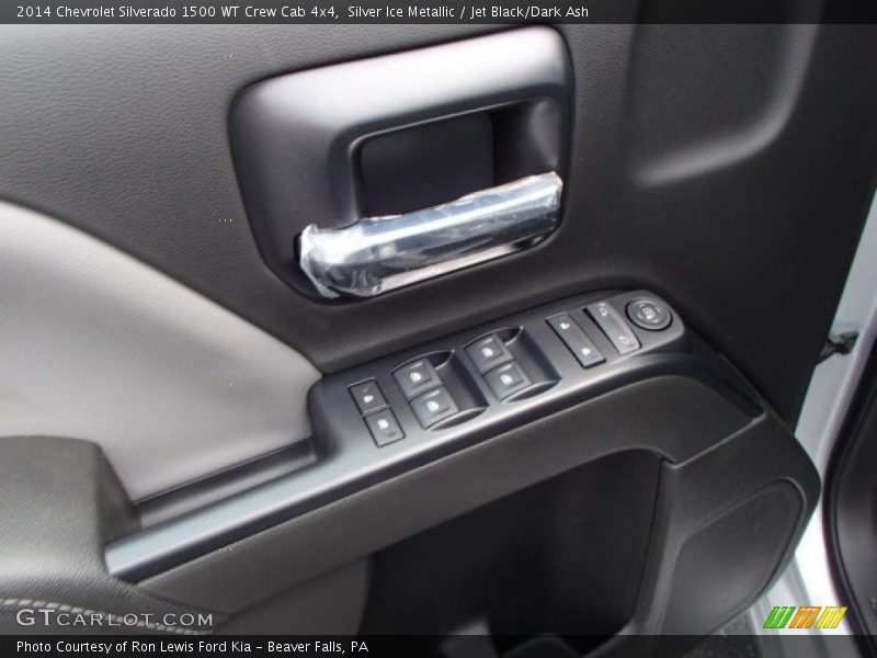 Silver Ice Metallic / Jet Black/Dark Ash 2014 Chevrolet Silverado 1500 WT Crew Cab 4x4