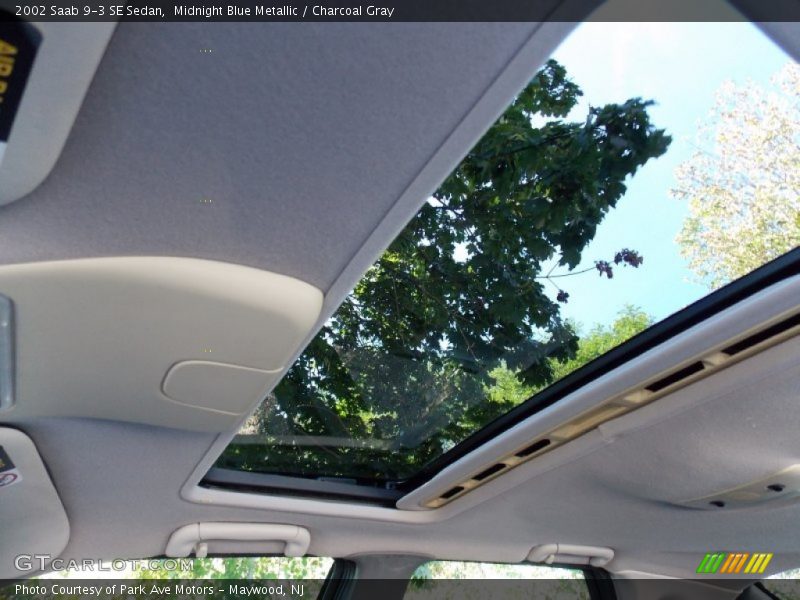Midnight Blue Metallic / Charcoal Gray 2002 Saab 9-3 SE Sedan