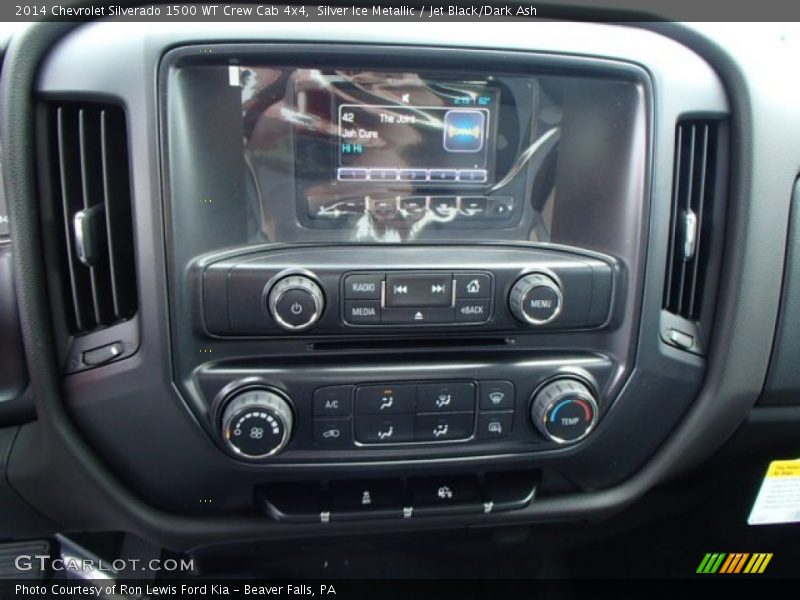 Silver Ice Metallic / Jet Black/Dark Ash 2014 Chevrolet Silverado 1500 WT Crew Cab 4x4