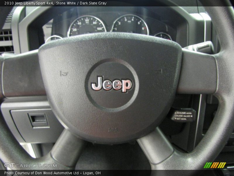 Stone White / Dark Slate Gray 2010 Jeep Liberty Sport 4x4