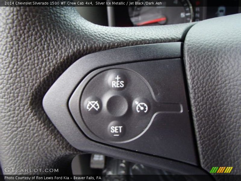 Silver Ice Metallic / Jet Black/Dark Ash 2014 Chevrolet Silverado 1500 WT Crew Cab 4x4
