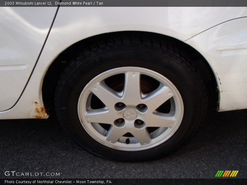 Diamond White Pearl / Tan 2003 Mitsubishi Lancer LS