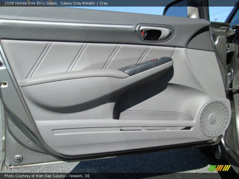 Galaxy Gray Metallic / Gray 2008 Honda Civic EX-L Sedan