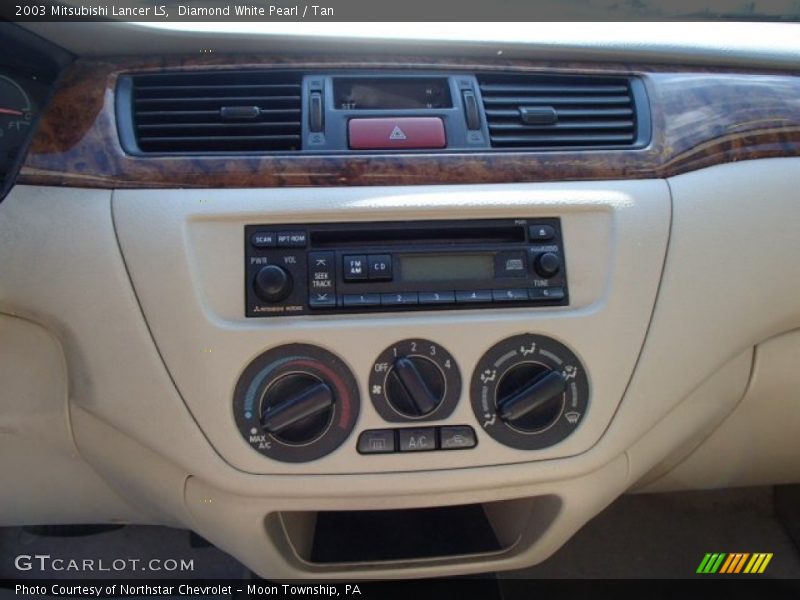 Diamond White Pearl / Tan 2003 Mitsubishi Lancer LS