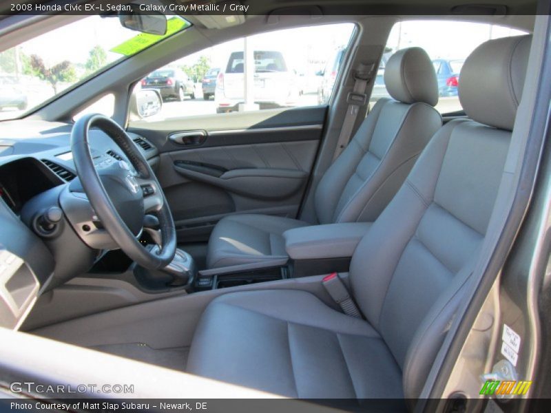 Galaxy Gray Metallic / Gray 2008 Honda Civic EX-L Sedan