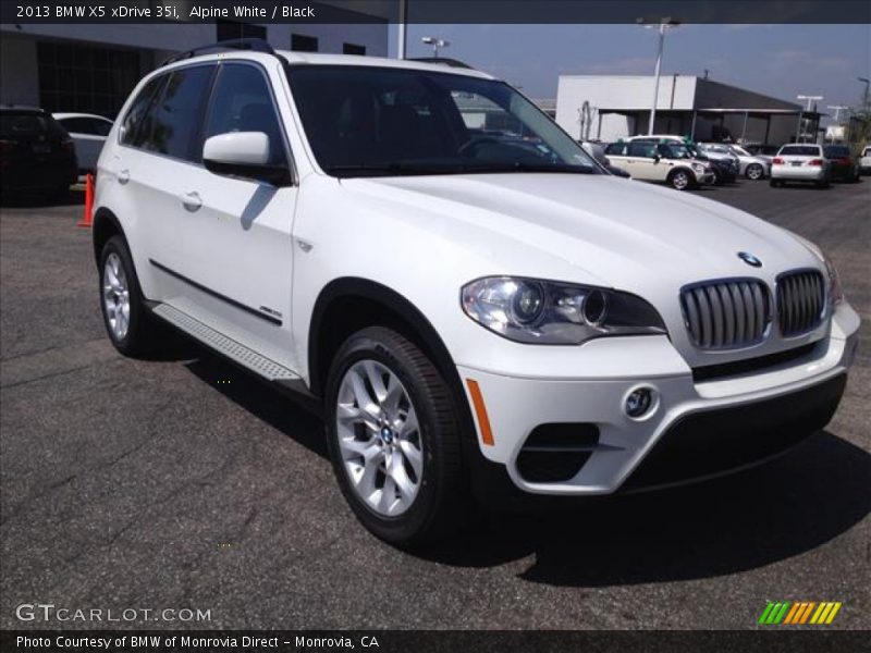 Alpine White / Black 2013 BMW X5 xDrive 35i
