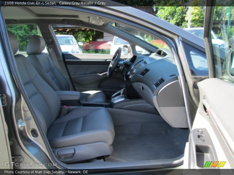 Galaxy Gray Metallic / Gray 2008 Honda Civic EX-L Sedan