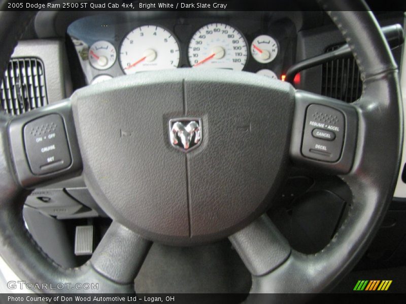 Bright White / Dark Slate Gray 2005 Dodge Ram 2500 ST Quad Cab 4x4