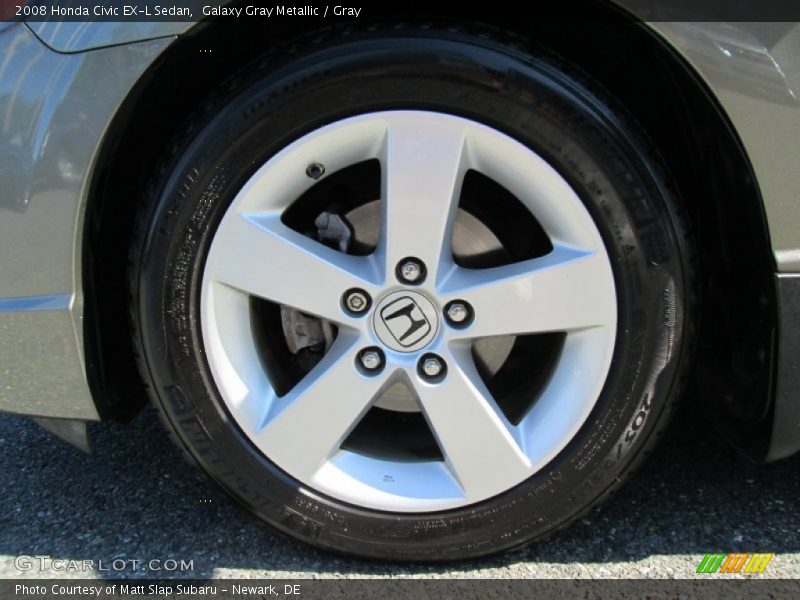 Galaxy Gray Metallic / Gray 2008 Honda Civic EX-L Sedan