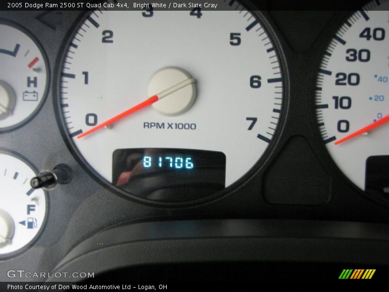 Bright White / Dark Slate Gray 2005 Dodge Ram 2500 ST Quad Cab 4x4
