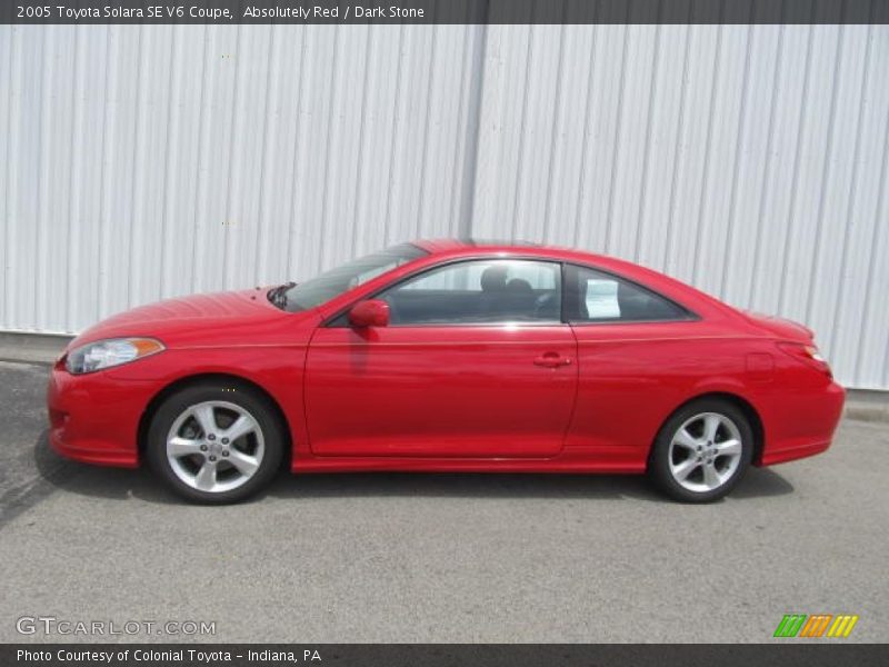 Absolutely Red / Dark Stone 2005 Toyota Solara SE V6 Coupe