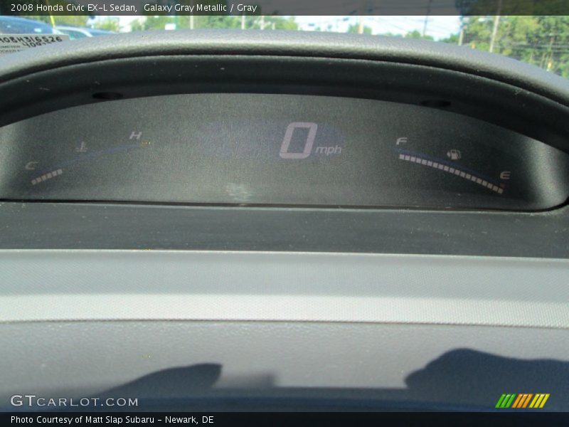 Galaxy Gray Metallic / Gray 2008 Honda Civic EX-L Sedan