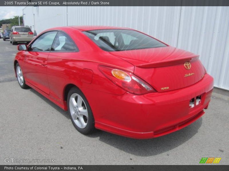 Absolutely Red / Dark Stone 2005 Toyota Solara SE V6 Coupe