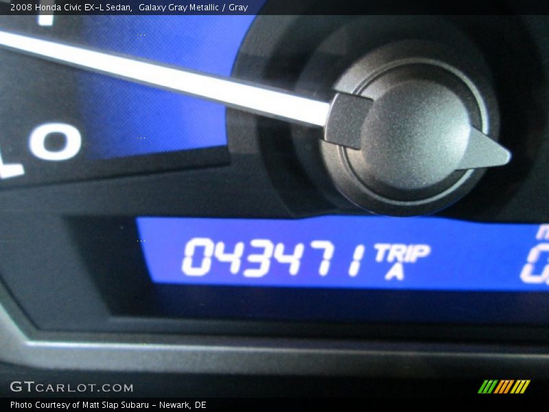 Galaxy Gray Metallic / Gray 2008 Honda Civic EX-L Sedan